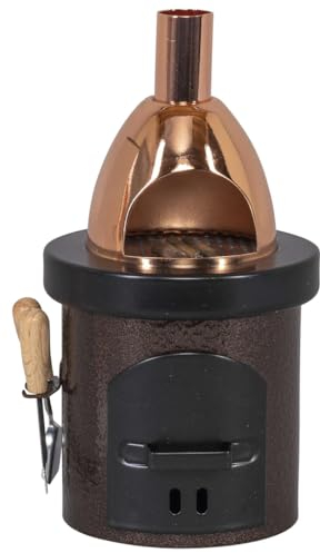 Rudolphs Schatzkiste Räucherofen Grillofen aus Metall BxHxT 7,5x14x7,5cm NEU Rauchen Rauchfigur Rauchmann Räucherkerze Smoker Kerze Figur Mann Holz Seiffen Erzgebirge Holz Schnee Dekoration