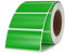 YIKIADA 500 Stück Etiketten 25 × 50 mm Selbstklebend Beschriften Aufkleber Vinyl Wasserfest Ablösbar Klebeetiketten Rolle für Marmeladengläser Grün