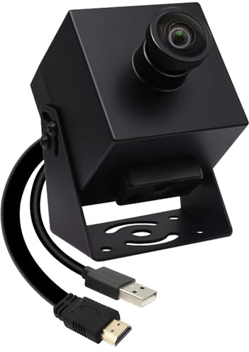 MMlove HDMI USB Camera 4K 30FPS Webcam USB2.0/HDMI Simultaneous Output 80° Wide Angle H.264 2X Digital Zoom PC Streaming Web Camera USB Plug & Play for Linux Windows Android Mac Raspberry Pi