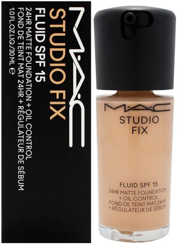 MAC Studio Fix Fluid SPF 15 24Hr Matte Foundation plus Ölkontrolle, NC27 by MAC for Women, Foundation, 24 ml