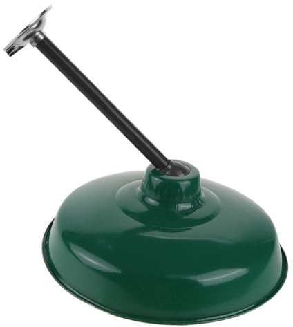 IWOWHERO Retro Grüner Lampenschirm Aus Emaille Wetterfeste Straßenlaternenabdeckung Für Garten Und Industrie Robuster Vintage Lichtschutzschirm Outdoor Lichtzubehör Vielseitig Einsetzbar