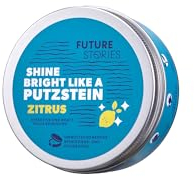 Future Stories Putzstein Zitrus - Reiniger gegen Schmutz, Fett, Kalk, für Küche, Gartenmöbel, Schuhe, kratzfrei polieren - 375 g