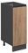 Vicco Apothekerschrank R-Line, Goldkraft Eiche/Anthrazit, AP Marmor