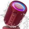 Deeyaple Enceinte Bluetooth, Baffle Bluetooth au Basse Intense, Enceinte Connectée Bluetooth 5.3, 15W Haut Parleur Bluetooth, Étanche IPX7, Double Appairage Stéréo (Rouge)