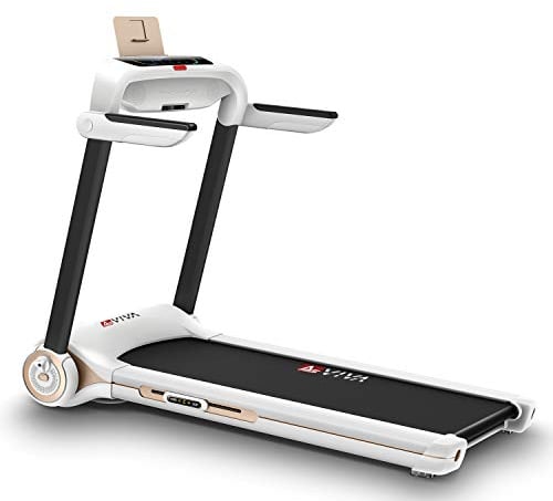 AsVIVA T211 kompakt Laufband I Hochwertiger Heimtrainer I 6-Zonen Dämpfungstechnologie I Fitness-Computer & Soundsystem I inkl. Pulsgurt I Ausdauertraining I Max. Gewichtsbelastung 100 kg