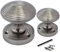 Satin Door Knobs Reeded Round Internal Mortice Sprung Door Knob Set Pack Pair Victorian Door Knobs 56mm