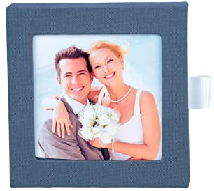 Elegantdisk USB-Box/Schuber. Leinenstoff (HGrey)