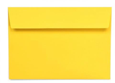 Kuvertwelt Selbstklebende Umschläge DIN C6 (162 x 114 mm) - Gelb | Selbstklebende C6-Papierumschläge im 25er-Pack für schnelles Versenden von Briefen, Karten und Einladungen.