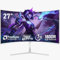 Gawfolk 27 pollici 280Hz curvo monitor per computer da gioco, 1800R，FHD 1080P, 98% sRGB, 1ms，FreeSync，178 ° grandangolo,HDMI、DisplayPort，Compatibile con il montaggio a parete 100 * 100mm - bianco