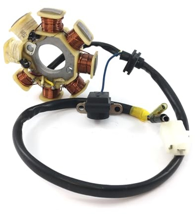 LICHTMASCHINE STATOR 8-SPULEN LiMa für RETRO CRUISER AGM BENZHOU YIYING REX JINAN QINGQI BAOTIAN JONWAY YIBEN JINLUN MOTINO BENERO FLEX TECH ROLLER GY6 50 139QMA 139QMB 4-TAKT