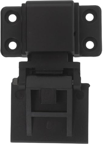 TOBBOMEY Turntable Dust Cover Hinge Accessory - Plastic Replacement Part for Turntable Lid Movement Repairing Damaged Hinges Enhancing Dust Cover (Black)