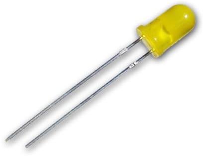 world-trading-net - 25 LEDs 5mm diffus gelb Typ WTN-5-1800ge, Leuchtdiode, bedrahtet, Diode leuchtend, als Bauteil