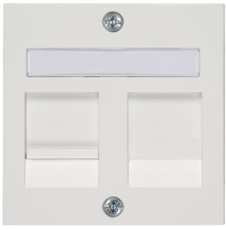 PEHA 00318731 Badora Zentral-, Tragplatte D 600 MJ1-D 600 MJ12 für 1 Modular Jack, reinweiß