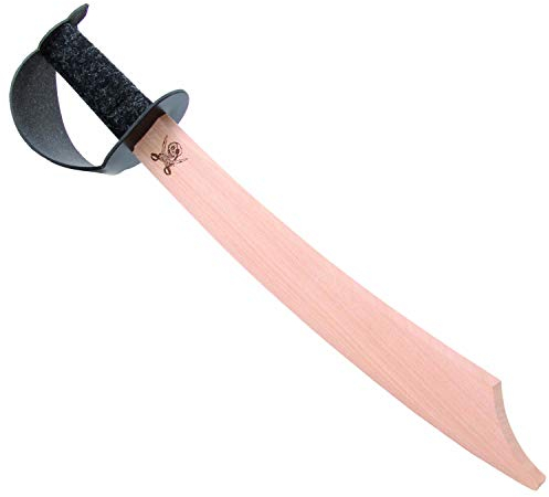 V A H - Stabiler Piratensäbel, 45cm Länge aus Buche-Echtholz [Geschichte spielend erleben | echtes Handwerk | Made in Germany]