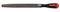 Teng Tools 10 Inch Half Round Type 2nd Cut Hand File with Comfortable Handle - FLHR10, Silver
