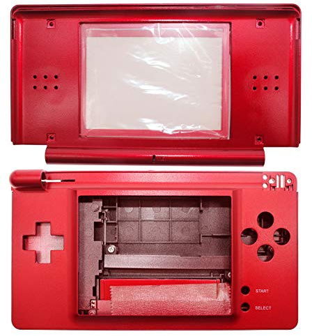 OSTENT Full Repair Parts Ersatzgehäuse Shell Case Kit Kompatibel für Nintendo DS Lite NDSL, Farbe Rot