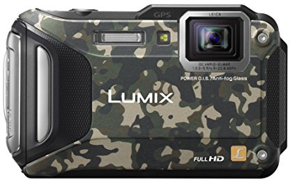 Panasonic LUMIX DMC-FT5EG9-Z Outdoor Kamera (3 Zoll LCD-Display, LEICA Weitwinkel Objektiv mit 4,6x opt. Zoom, wasserdicht bis 13 m, GPS, WiFi) camouflage