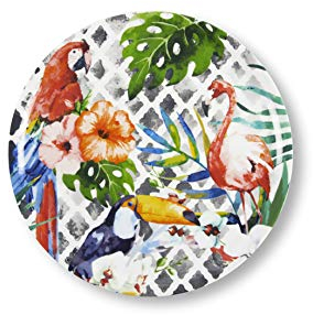 Excelsa Tropical Assiette à Pizza, Multicolore