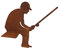 Blümelhuber Kantenhocker Angler 40cm Metall Rost Gartendeko Edelrost