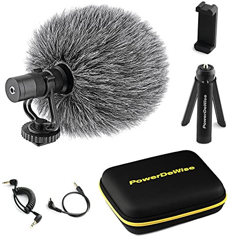 Microfono video unidirezionale per fotocamere DSLR e telefoni - Microfono cardioide direzionale video