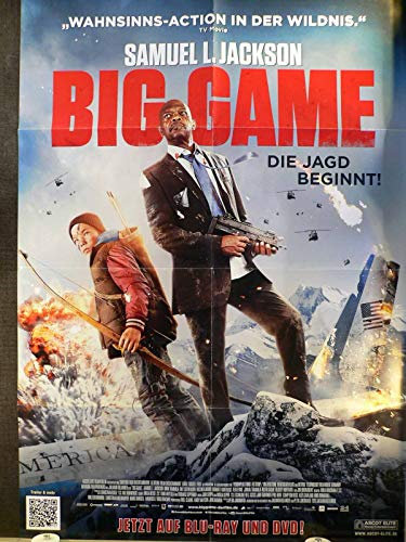 Big Game - Samuel L. Jackson - Videoposter A1 84x60cm gefaltet (g)