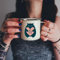 CADEAUX.COM - Mug Personnalisé En Émail - Chat - Idée Cadeau Personnalisé Avec Prénom et Message