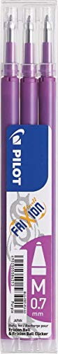 Pilot Pen 2261028F - Ersatzminen Tintenroller Frixion Ball, Stärke 0,7mm, lila, radierbar, 3 Stück
