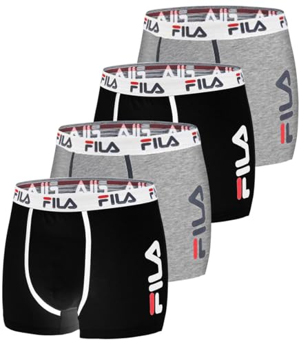 FILA Homme Boxer Fi/1bcx4/Fu5040 Caleçon, Ng, L EU