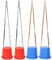 VGEBY Paar springende Stelzen Gehende Stelzen Outdoor Walker Spielzeug Balance Schuhe Spaß Sport Spielzeug für Kinder Kinder Balance Training(rot)