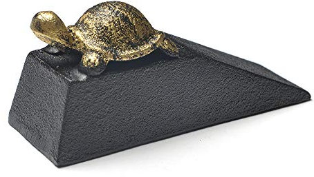 WLLLO Tortoise Cast Iron Door Stop Golden Tortoise Windproof Anti-Collision Door Stop Door Wedge