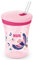 NUK Tasse d’apprentissage Action Cup avec effet caméléon | À partir de 12 mois | Change de couleur | Paille souple et capuchon à visser | Anti fuite | Sans BPA | 230 ml |rose