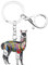 DUOWEI Emaille Alpaka Schlüsselanhänger Ring Geschenk Funny Handtasche Accessories Charms für Damen Mädchen (Schwarz)