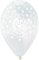 Pack 25 balloons Prima Comunione Crystal in natural latex Premium Quality G120 (Ø 33cm / 13), translucent