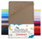 NatureMark 2er Set Kinder Spannbettlaken Jersey, Spannbetttuch 100% Baumwolle, für Babybett und Kinderbett | 70x140 cm - Sand/Beige