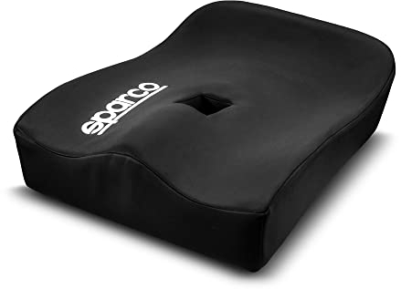 Sparco Hohe Kissen für Sitze nicht zugelassen, Schwarz