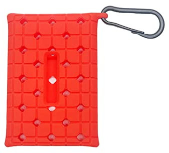 Housse de Protection en Silicone pour Disque Dur SSD Portable pour Samsung T7/T7 Touch, Housse légère Anti-Rayures Souple avec Crochet, étui de Rangement Ultra Fin (T7 Red)