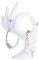 PandaHall Ringhandhalter, OK Shape Handschmuckhalter Eleganter Armbandhalter Schmuckständer Uhrenständer Hochzeit Showcae Für Home Retail Display Organization, Weiß