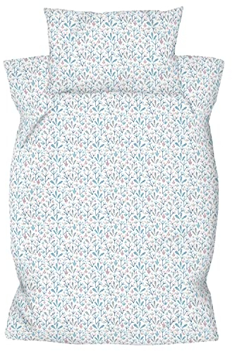 Amilian Kinderbettwäsche Kinder Bettwäsche Babybettwäsche für Baby Bettbezug 100 x 135 cm, Kopfkissenbezug 40 x 60 cm, 2-teilig, 100% Baumwolle, mit Hotelverschluß