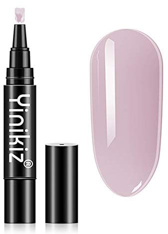 LICHENGTAI One Step Gel Nail Polish Pen, 3 in 1 Nail Polish Pen UV Nail Gel Painting Pen No Base Top Coat Need Nails Art Tool, Soak Off Gel Ideal for Home and Professional Manicure