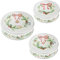 Cepewa Gebäckdose 3er Set Weihnachten | Nostalgie 3 Größen rund Metall | Aufbewahrung Weihnachtsgebäck Keksdose (1x 3er Set Gebäckdose Nostalgie)