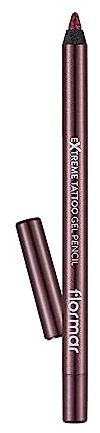 Flormar Extreme Tattoo Gel Pencil - Tattoo Effekt Eyeliner – Intensiv Pigmentierter Glitter Eyeliner Stift – Gel-Eyeliner Wasserfest für Augen Make-up – 010 Dusty Plum