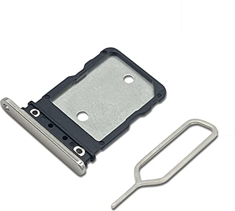 Eonpam Dual SIM Slot for Google Pixel 7 Pro SIM Card Tray Holder Replacement + Sim Pin(Gold)