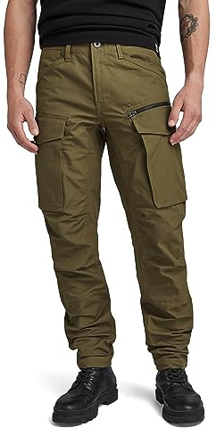 G-Star Homme Pantalon Rovic Zip 3D Regular Tapered, Vert (dark olive D02190-D213-C744), 31W / 32L