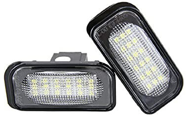 DHCN 2X 18SMD L/ED Kennzeichenbeleuchtung für M-ercedes B-enz C-Klasse W203 Limousine SL-Klasse R230 CLK-Klasse W209 C209 A209 L/ED Kennzeichen
