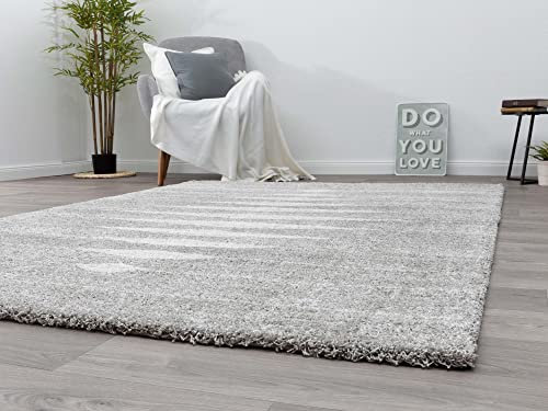 Steffensmeier Wohnzimmer Teppich Contemporary Comfort | Qualitätsteppich aus Europa, in Raute Grau, Größe: 160x230 cm
