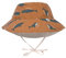 LÄSSIG Baby Kinder Sonnenhut Strandhut Sommerhut Sonnenschutz Kinderhut Babymütze wendbar atmungsaktiv UV-Schutz 80/Sun Protection Bucket Hat Whale caramel, 07-18 Monate, Größe: 46/49