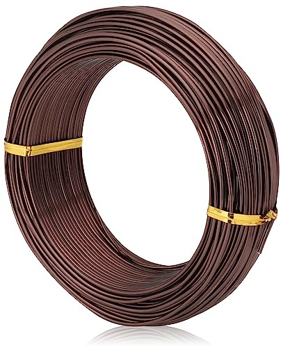 Bronze-1.5-Anodized Aluminum Bonsai Training Wire 250g Large Roll,Many Size to Choose,KSVZS Bendable Metal Wire for Crafts,Sculpting,Armature and Daily Use,Necessities for Family