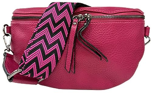 ayados Damen Tasche Beuteltasche Kleine Crossbody Bag mit 5cm Breiten Schultergurt Handtasche Beuteltasche Schultertasche Umhängetasche Taschen T-8330-1 (D-Rose)