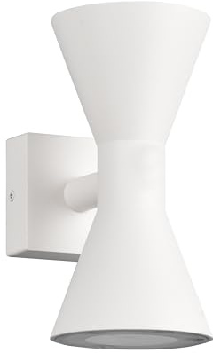 Trio Leuchten Außen Wandleuchte Ardas 212560231, Aluminium Druckguss Weiß matt, exkl. 2x GU10