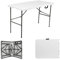 ACCURATE 4Ft Heavy Duty Folding Table, Premium Quality Camping Table for Outdoor & Indoor Use for BBQ| Picnic| Garden| Office Party| Camping Activity-WHITE (120X61X74cm) (4FT)